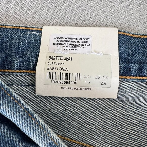 NWT Citizens of Humanity Baretta Straight-Leg Jeans Babylonia Blue 28 - Picture 6 of 13